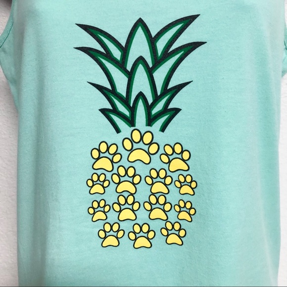 Pineapple Paw Print Tank Top - Picture 2 of 3